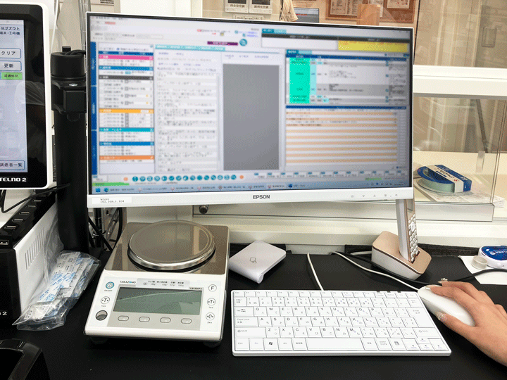 つる薬局練馬店 AI薬歴オプション画面