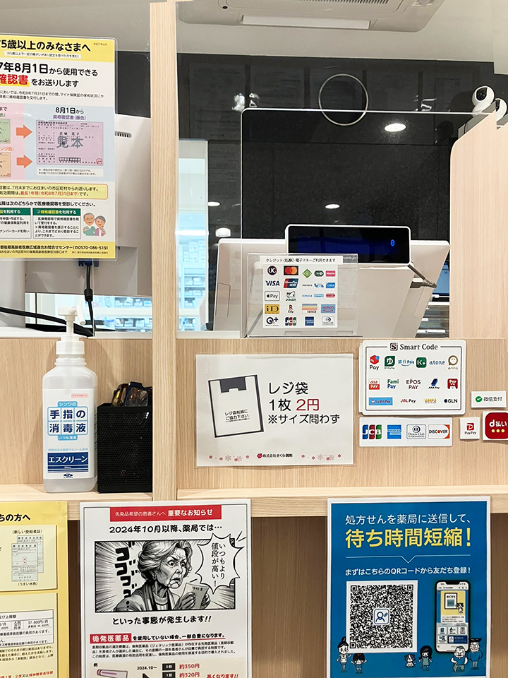 つる薬局練馬店 受付